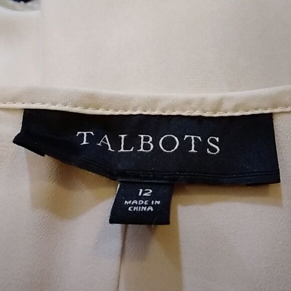 TALBOTS SILK 100% WOMEN'S SKIRT SIZE 12 COLOR CREAM - Picture 9 of 11